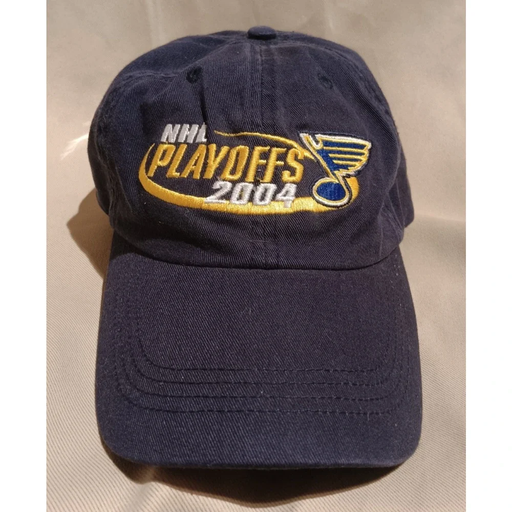 St. Louis Blues Hat VTG 2004 NHL Playoffs Strapback Cap One Size W/Tag